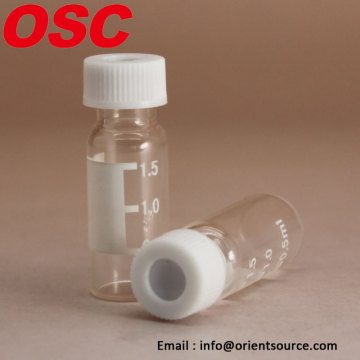 clear screw HPLC vial Glass autosampler vial