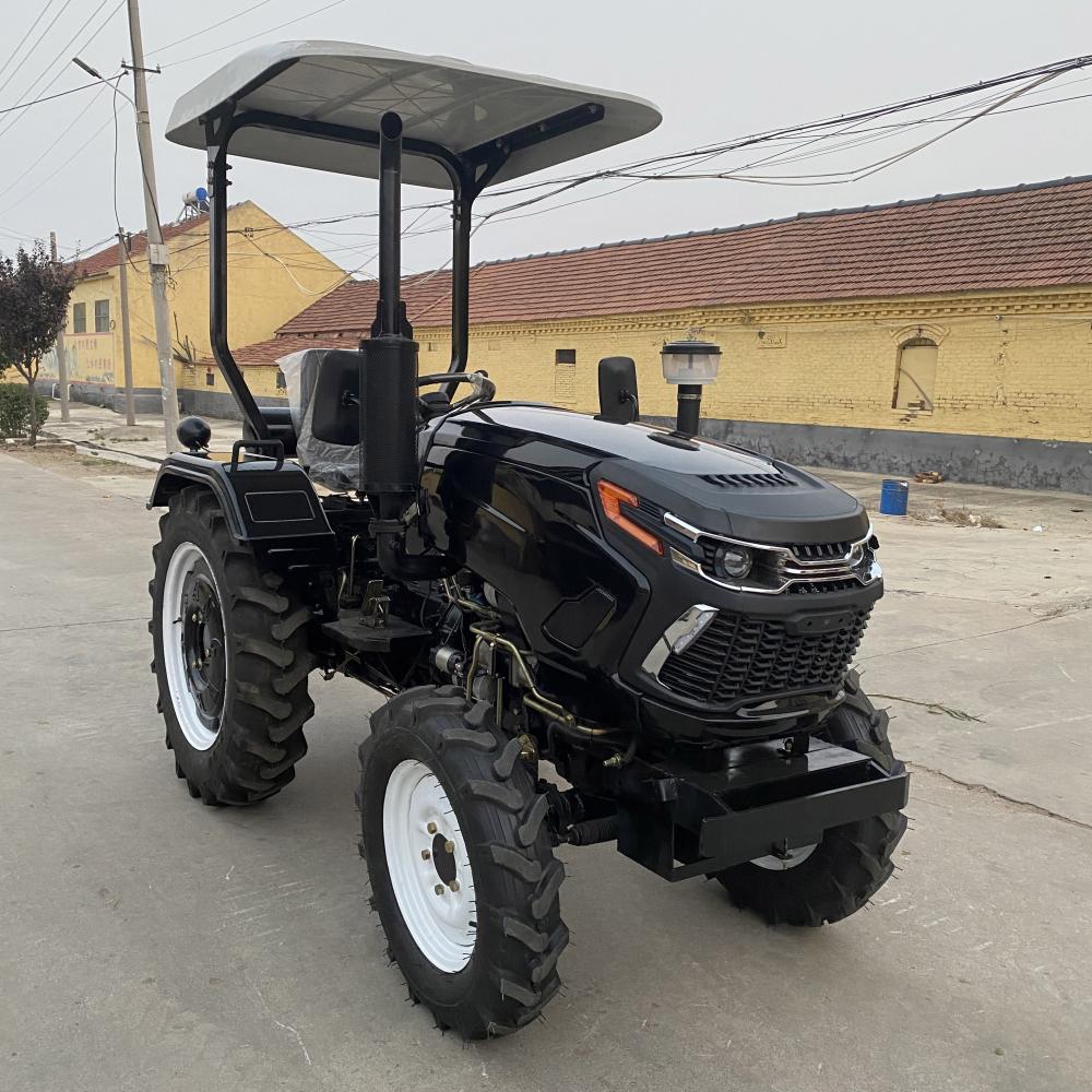 Traktor pertanian 4WD 60hp dengan loader depan