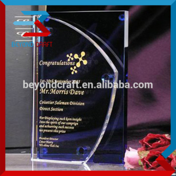 Decorative Crystal Trophy For Company Sales Awards