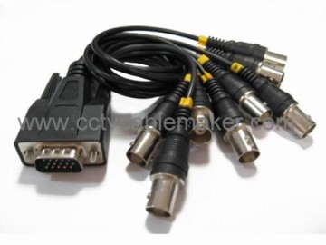 15 pins to 8 BNC cable, DVR card cable
