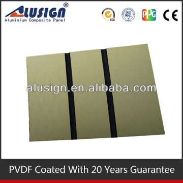 Alusign brush aluminum plastic plates