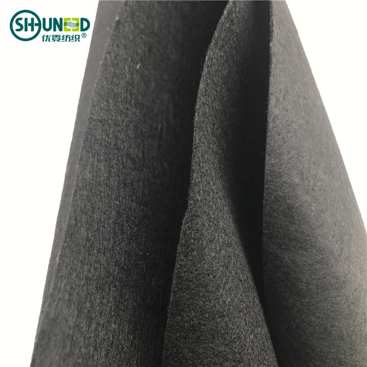 Chinese Supplier Glass Fiber Insulation Grey White Black Needle Punched Non Woven Polyester Felt For Shoes Lining Material