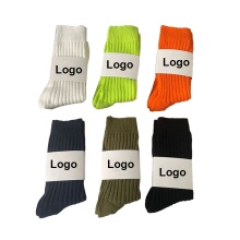 Custom High Quality Cotton Solid Color Thick Men's Slouch Socks