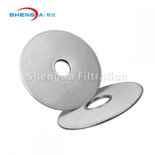 Filtración de polímero filtro de disco de fieltro sinterizado