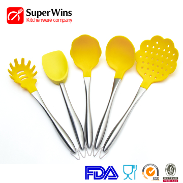 5-pieces non-stick silicone cooking utensils set