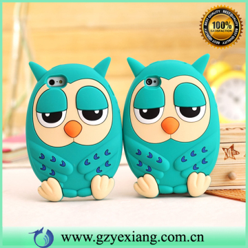 China Manufacturer 3D Cartoon Silicone Case For Samsung Galaxy J510 Owl Design