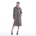 Cashmere overcoat with collar removable