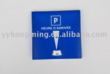Euro Car PVC Parking Disc Parking Disk Parking Timer Car Parking Disc