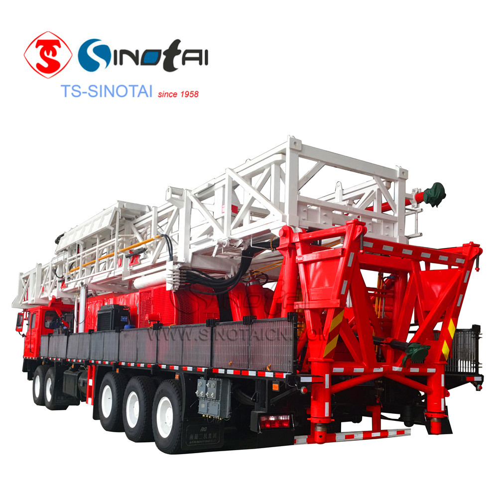 API oil and gas XJ550 ZJ15 truck-mounted drilling rig &workover rig