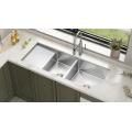 Drainboard Kitchen Sink Stainless Steel Double Bowl