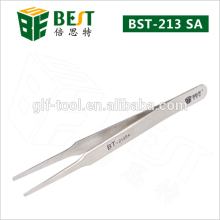BEST-203 Round Tip Stainless steel tweezers for computer repair tools