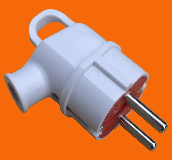Electric Plug Angular 16A 250V with Grounding with Eyelet (euro slot)