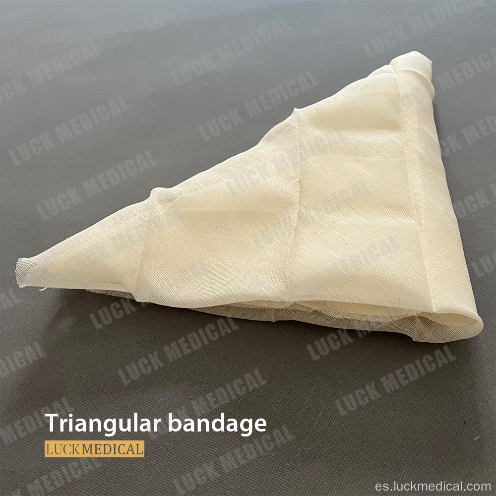 Uso médico de vendaje triangular