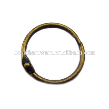 Fashion High Quality Metal Antique Brass Binder Ring