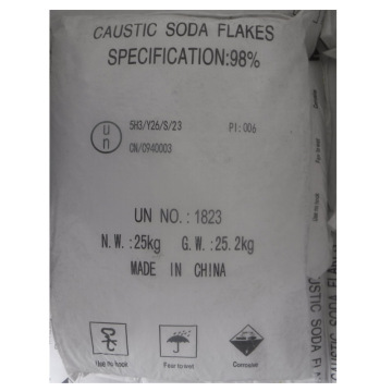 Caustic Soda Flakes Sodium Hydroxide 98% Purity