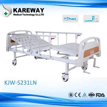 Two cranks manual medical bed,hospital bed prices,foldable bed