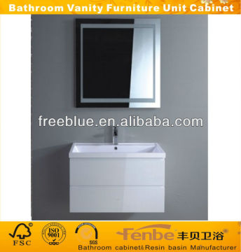 MDF bathroom vanities with resin basin