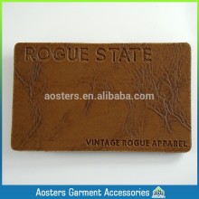 Customized Private Name Logo Jeans Leather Patch