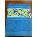 Sublimation Printed Flowers 100%Combed Cotton Bath Towel
