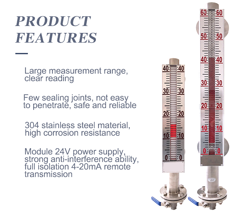 Magnetic flap level gauge