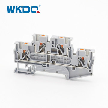 PTTB 4 Push-in DIN Rail Double Terminal Blocks