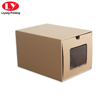 Natural Brown Kraft Paper Shoe Pacakging Box