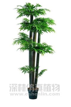 artificial 3 stem tired lucky bamboo,silk plant