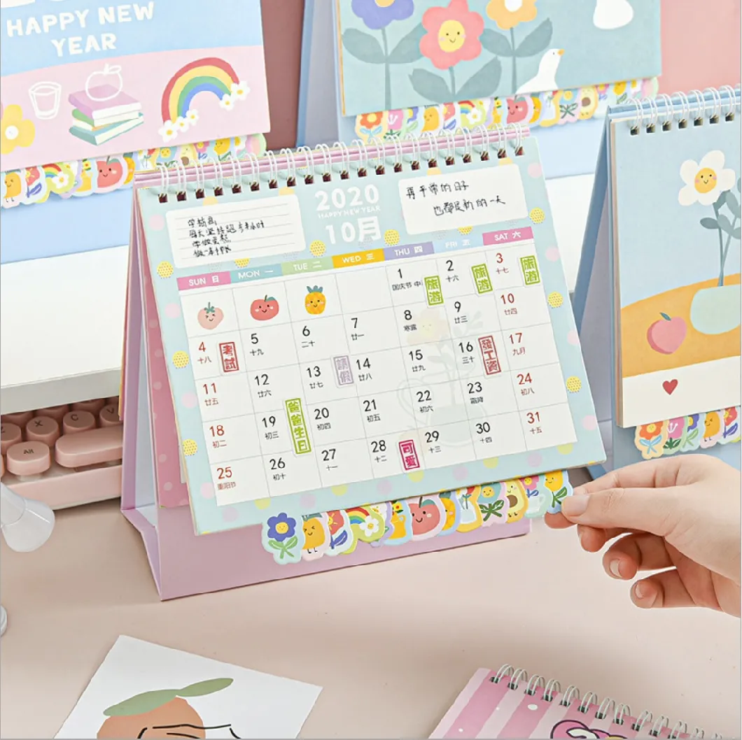 A4 Size Lovely Cartoon Desk Calendar