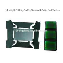 Ultralight Folding Pocket Stove with Solid Fuel Tablets