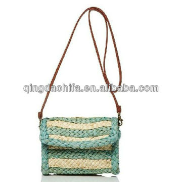 HIFA Straw Purse Bag Cornhusk Straw Shoulder Handbag