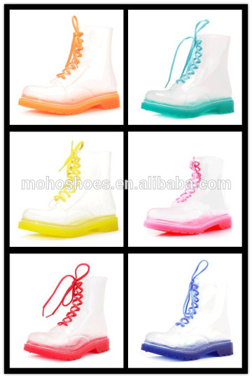 wholesale rain boots pvc transparent rain boots