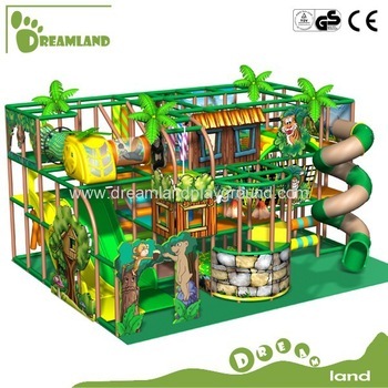 children place green slides fun playground equipmment