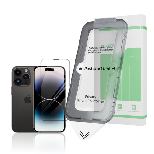 Instalação fácil Protetor de tela de vidro temperado para iPhone