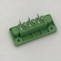 Green through wall male electric plug-in terminal block