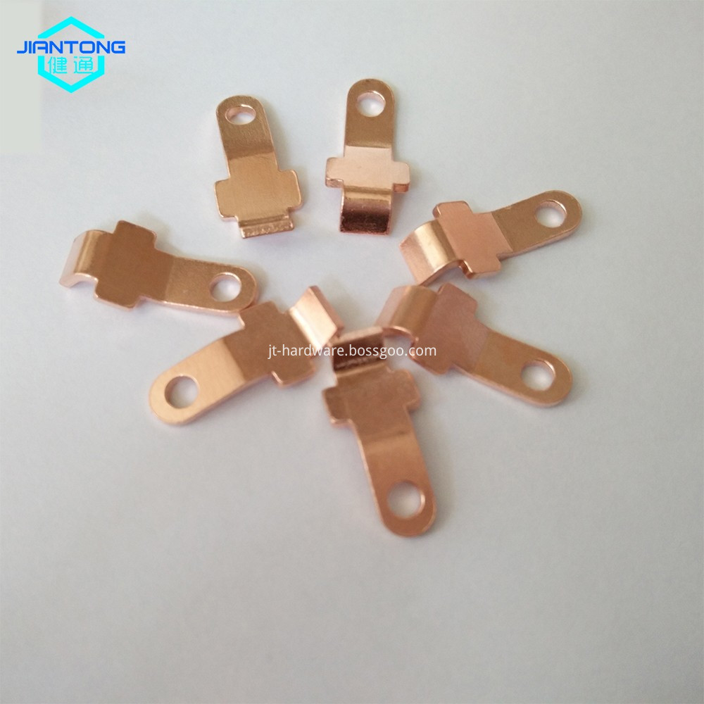 custom copper stamping contact small precision stamping part (4)