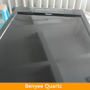 Black artificial stone quartz shower tray