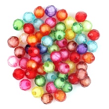 200 Pcs Colorful Diamond Shape Charming Beads