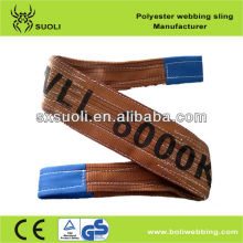 6T Polyester flat webbing sling (eyes sling) eye eye sling