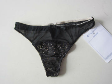 latest Sexy black g-string panties girl's underwear Trade assurance supplier