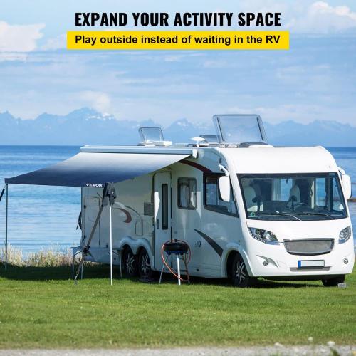 15oz Vinyl Waterproof Sun Shade Outdoor Canopy RV