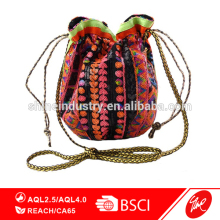 Colorful Sequin Drawstring Bucket Bag