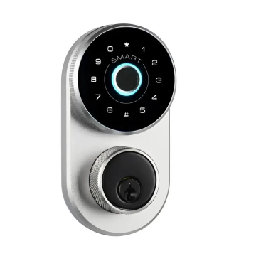 Intelligent Silver Electronic Deadbolt Fingerprint Door Lock
