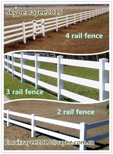 Vinyl fence PVC horse fence