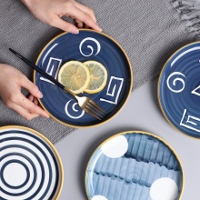Wholesale  Personalized Plates Soup Porcelain Color Plate