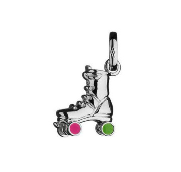 Young style skate-shoes pendant made of alloy and and white K plated pendant