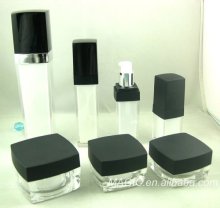 square plastic lotion bottle acrylic cosmetic jar plastic cosmetic jar