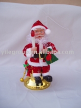 8" santa sitting on ring