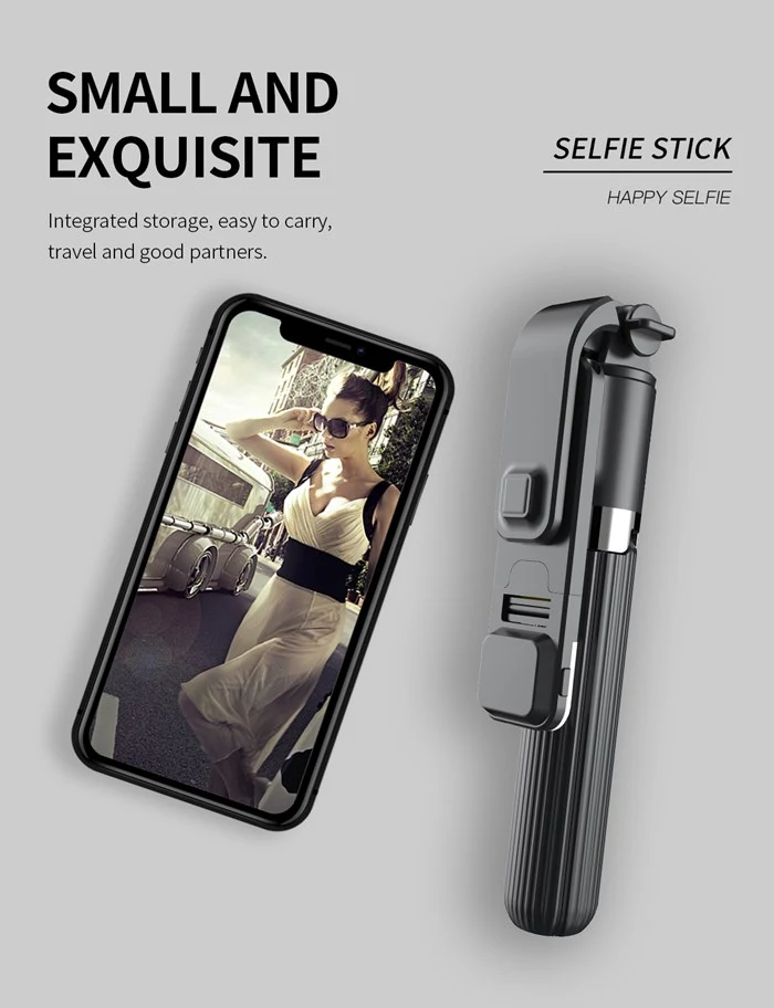 L03s Monopod Tripode Bluetooth Tripod Selfie Stick with LED Light