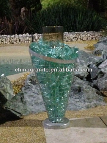 decorative glass rocks for gabion and garden decoration glass rocks