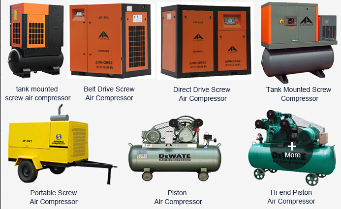 Tank Mounted Screw Air Compressor with Dryer Ah-10